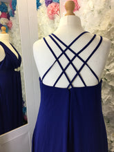 Load image into Gallery viewer, Plunging V Neck Embellished Chiffon Dress Also available in Plus Size