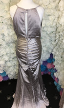 Load image into Gallery viewer, Cowl Front Satin Ruched Bum Formal Evening Gown Prom Dress
